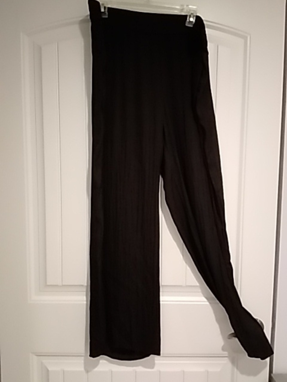 Worthington Black Wide-Leg Pull-On Pants with Smooth Drape
